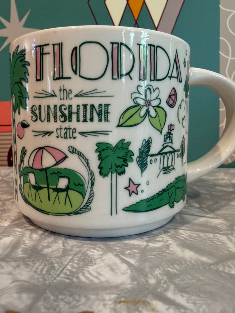 2021 STARBUCKS Mug FLORIDA Across the Globe Been There Series 14 Oz EUC